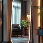 Capsule Standing LED Mirror