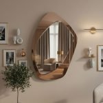 Sculptural Pebble Mirror