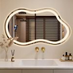 Cloud Wave LED Mirror