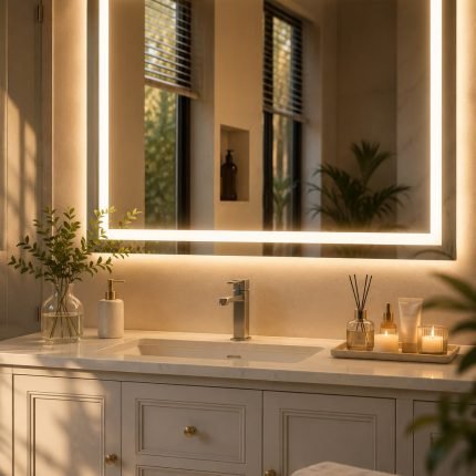 Framed Rectangle LED Mirror