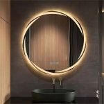 Crescent Halo Round Mirror